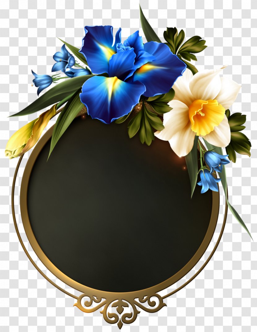 Floral Design Clip Art Borders And Frames Blue Image - Tiffany - Flower Transparent PNG