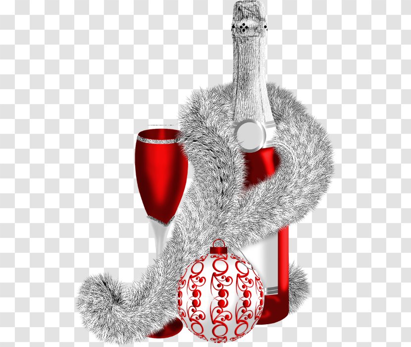 Red Wine New Year Christmas Bottle Striking Clock - A Of Transparent PNG
