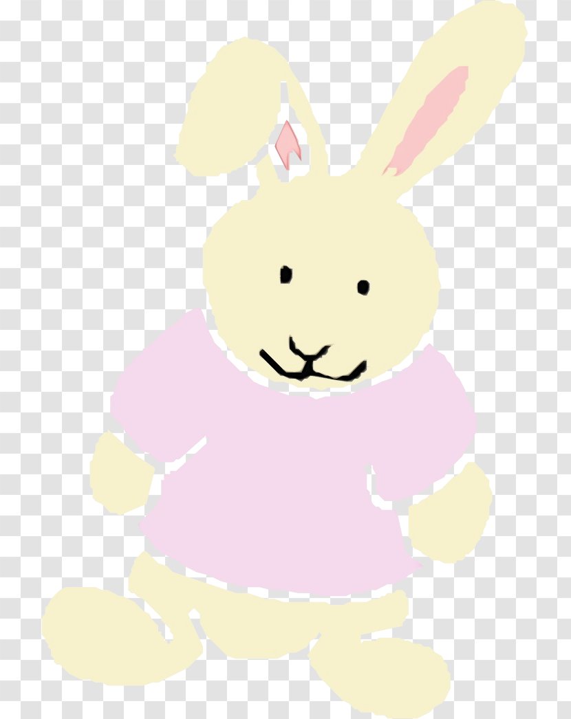 Easter Bunny Background - Cartoon - Rabbits And Hares Pink Transparent PNG