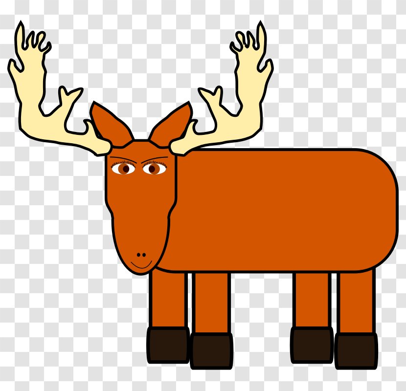 Moose Deer Cartoon Clip Art - Royaltyfree - Pictures Of Transparent PNG