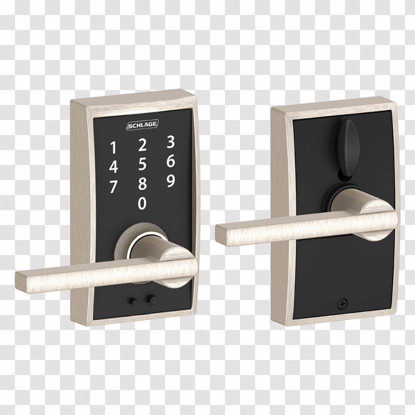 Schlage Lockset Keypad Door Handle - Hardware - Electronic Locks Transparent PNG