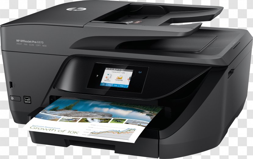 Hewlett-Packard HP Officejet Pro 6970 Multi-function Printer Inkjet Printing - Electronics - Hewlett-packard Transparent PNG
