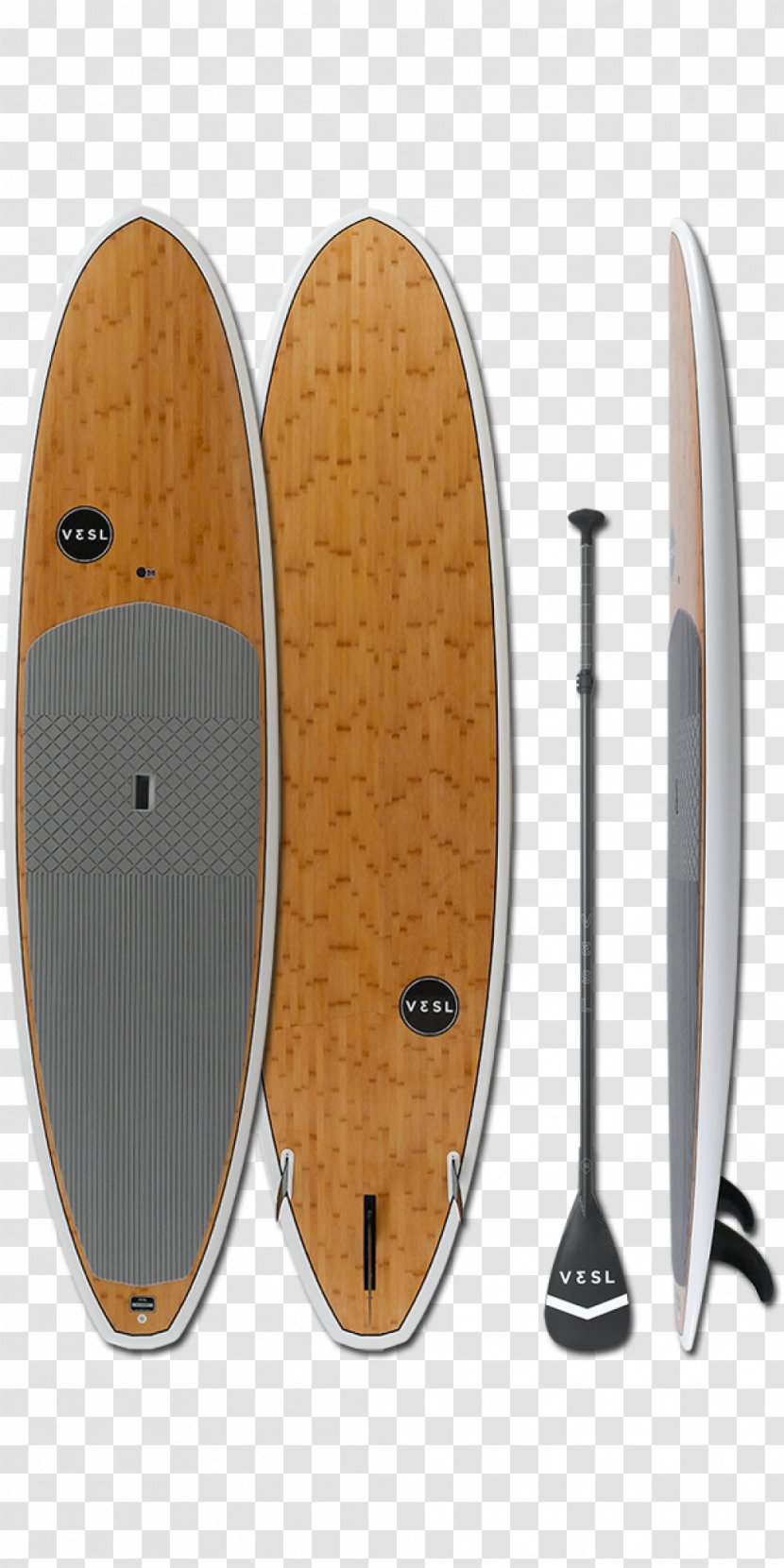 Standup Paddleboarding Surfing Surfboard - Paddle - Bamboo Board Transparent PNG