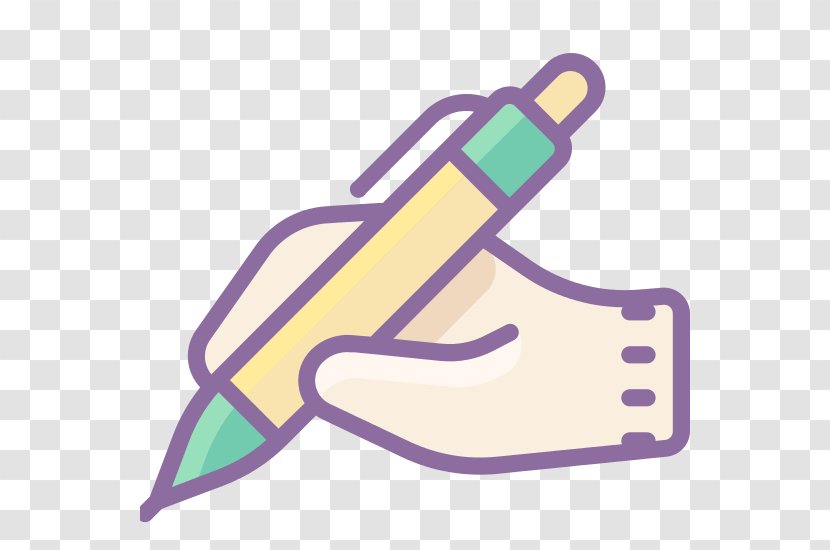 Handwriting Font - Purple - Pen Transparent PNG
