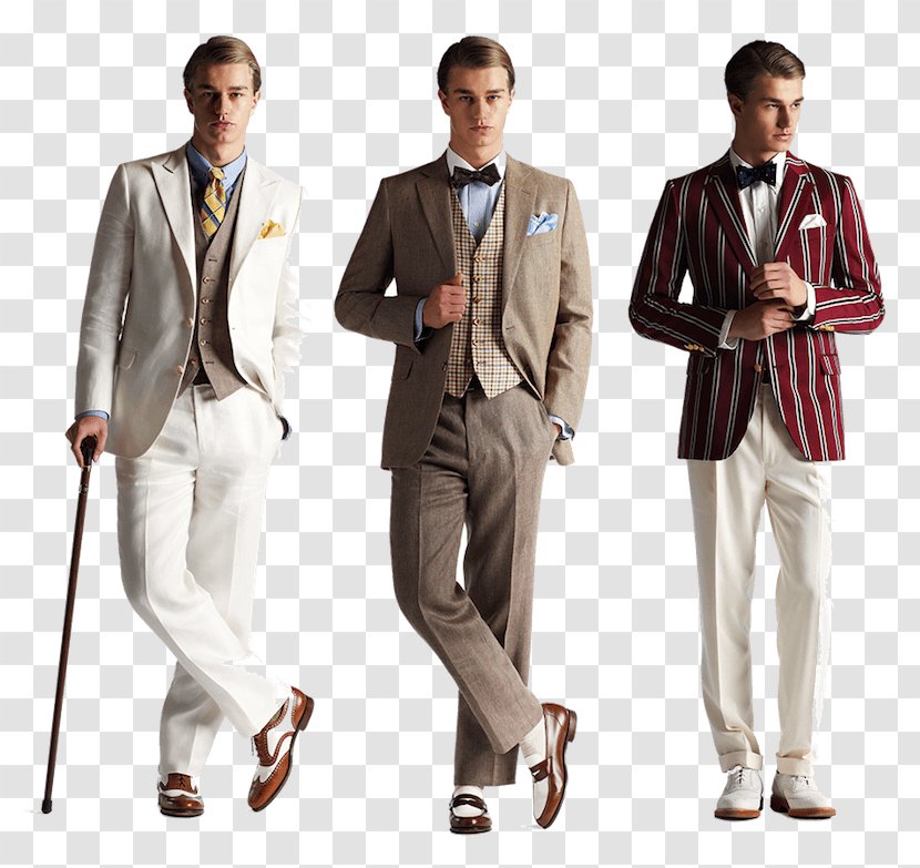 1920s Fashion Clothing The Great Gatsby 1930s - Necktie - Suit Transparent PNG