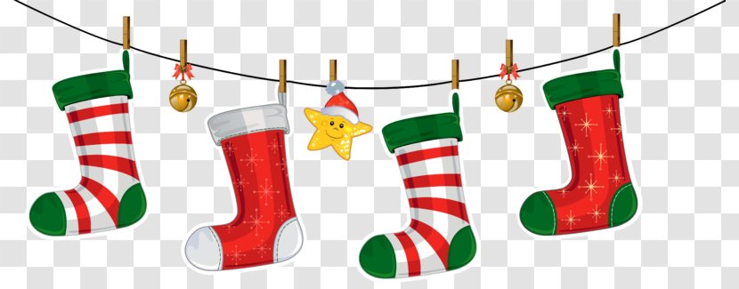 Christmas Stockings Sock Clip Art - Ornament Transparent PNG
