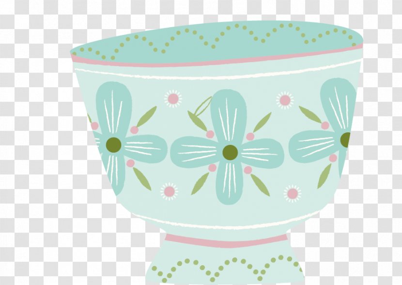 Porcelain Flowerpot Cup Bowl - Green - Glass Pattern Transparent PNG
