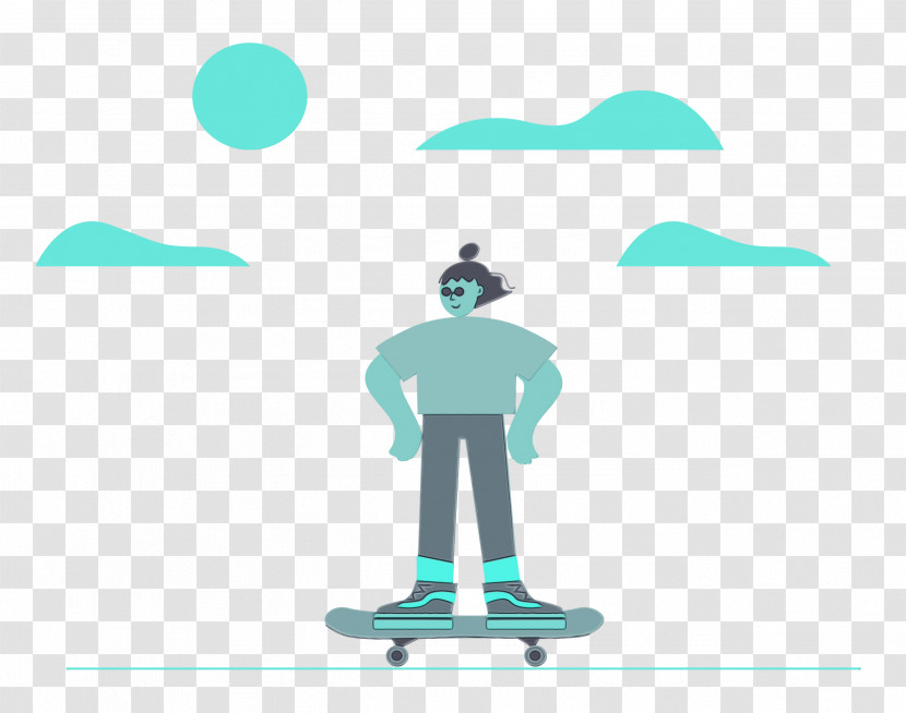 Logo Human Meter Cartoon Skateboarding Transparent PNG