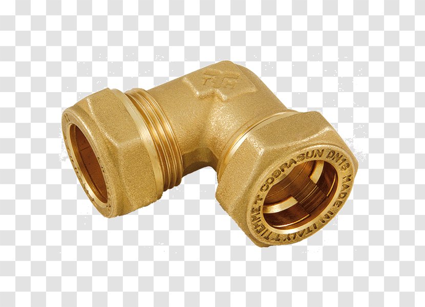 Brass Piping And Plumbing Fitting Coupling Pipe - Compression Transparent PNG