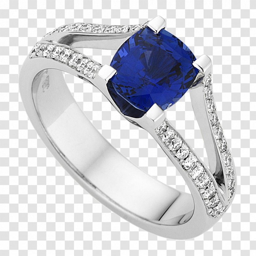 Sapphire Engagement Ring MDTdesign Diamond Jewellers Gold - Designer Transparent PNG