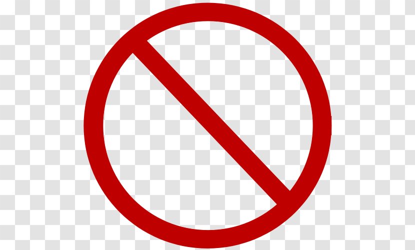 Clip Art - No Symbol - Stop Transparent PNG