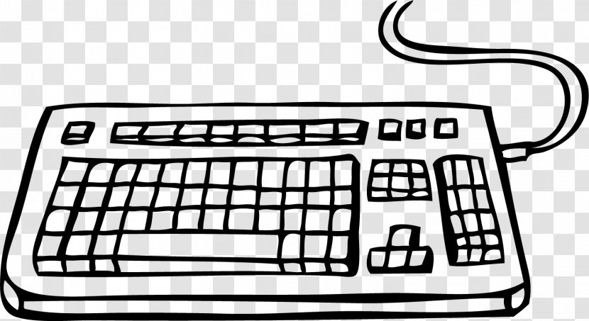 Computer Keyboard Numeric Keypad Space Bar - Software - Hand Painted Black Transparent PNG