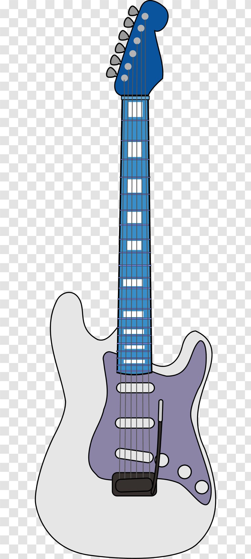 Fender Stratocaster Electric Guitar Clip Art - Silhouette Transparent PNG