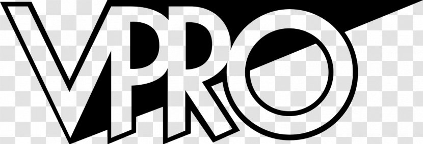 VPRO Television Logo Broadcasting Media Park - Text - Monochrome Transparent PNG