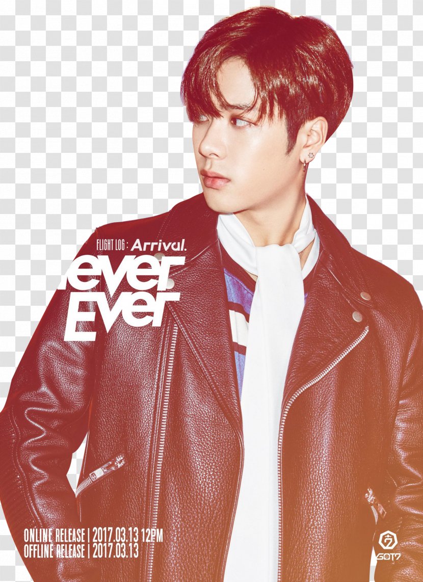 Jackson Wang GOT7 Never Ever Flight Log: Arrival K-pop - Leather Jacket Transparent PNG