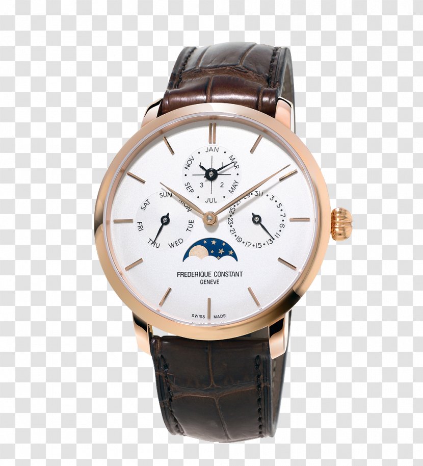 Frédérique Constant Geneva Watchmaker Frederique Men's Classics Auto Moonphase - Retail - Watch Transparent PNG