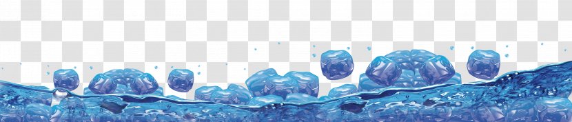 Ice Cube Water Cartoon Animation - Shadow Transparent PNG