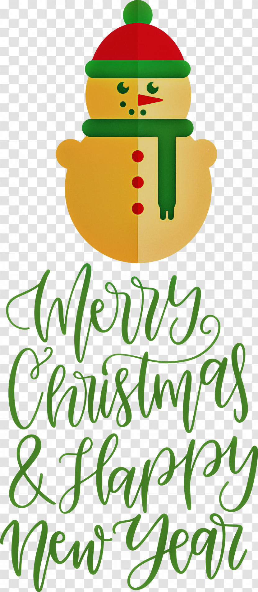 Merry Christmas Happy New Year Transparent PNG