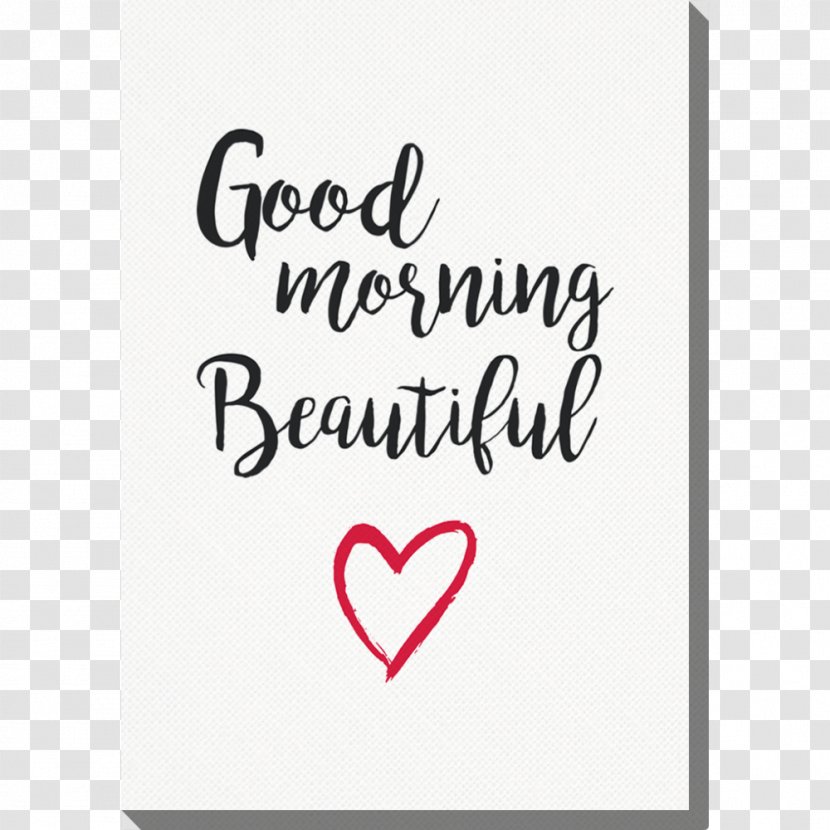 Good Morning Beautiful Calligraphy Messenger Bags Font - Watercolor - Pions Transparent PNG