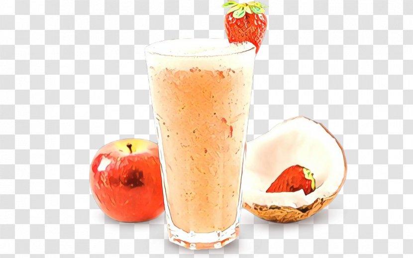 Drink Food Non-alcoholic Beverage Batida Juice - Cocktail Garnish - Strawberry Health Shake Transparent PNG