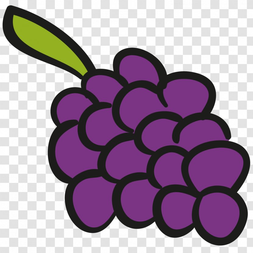 Grape Animation Illustration - A Bunch Of Grapes Transparent PNG