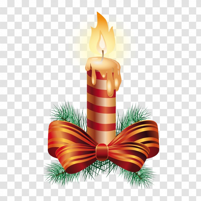 Christmas Ornament Candle - Lighting - Vector Candles Transparent PNG