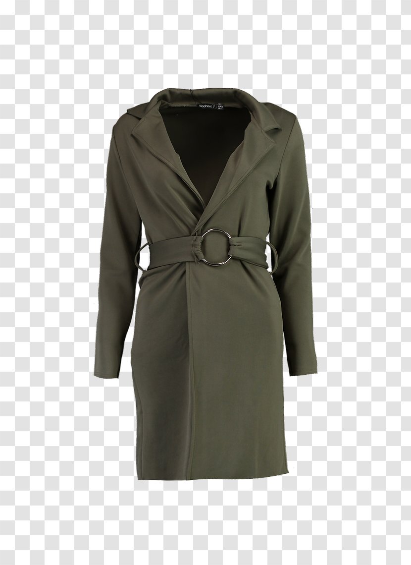 Trench Coat Khaki Overcoat - Sleeve Transparent PNG