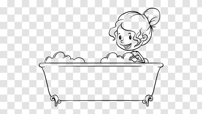 Bathtub Drawing Bathroom Shower - Cartoon Transparent PNG