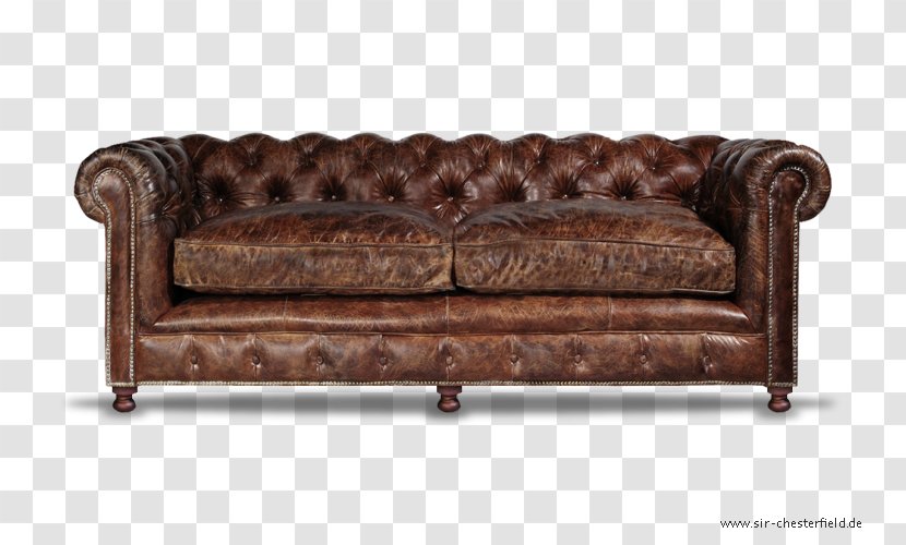 Couch Canapé Furniture Chesterfield - Design Transparent PNG