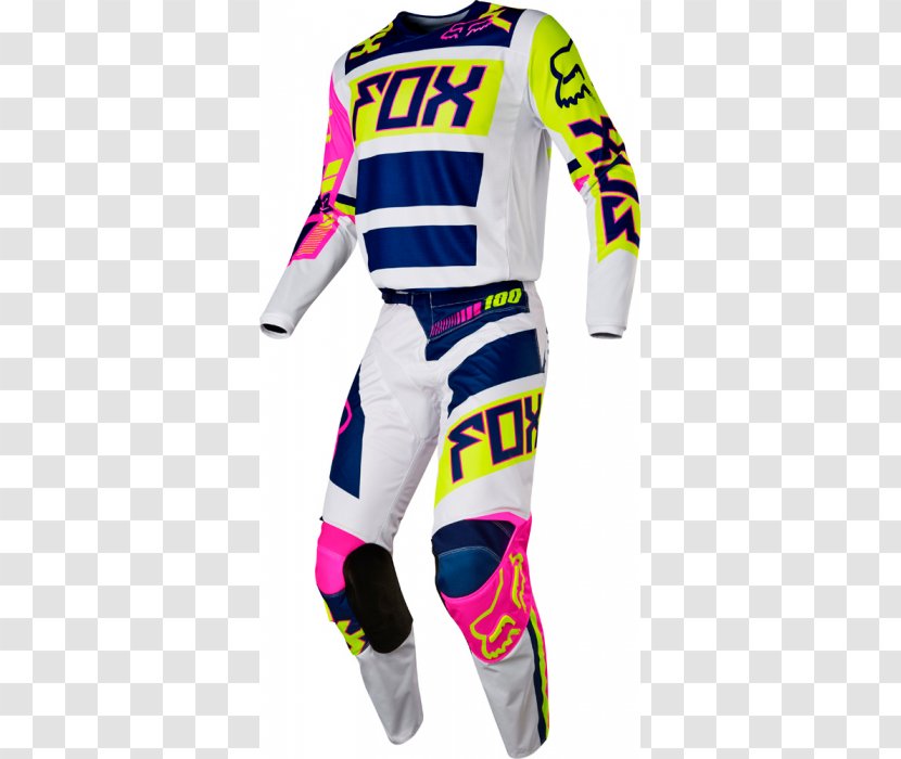 Jersey Fox 180 Falcon Motocross Pants Racing Clothing - Shirt Transparent PNG