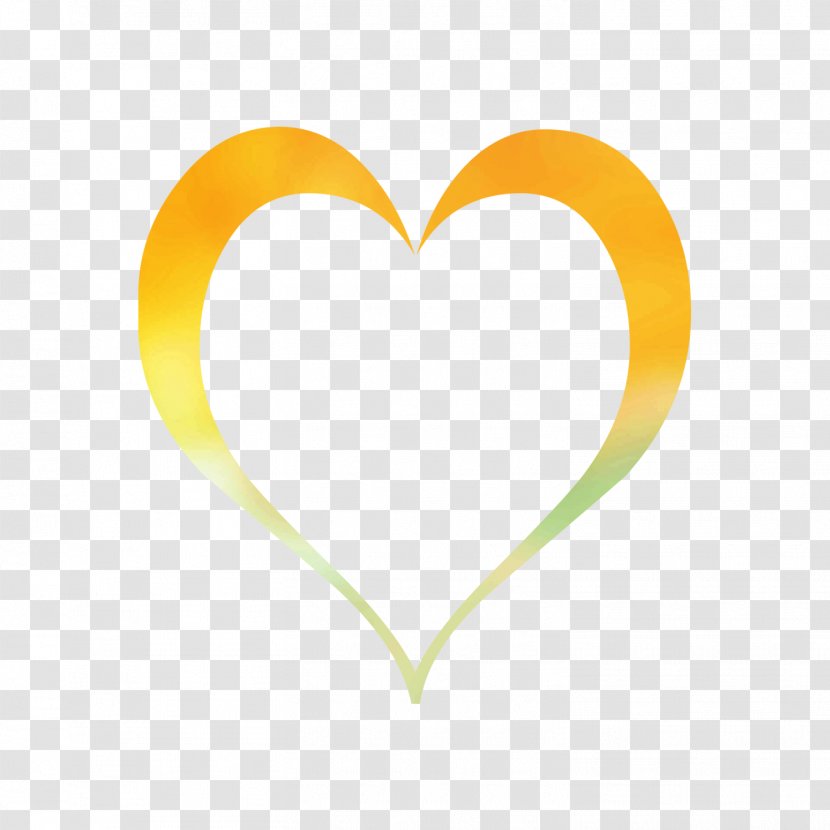 Yellow Heart Font M-095 - Symbol - Logo Transparent PNG