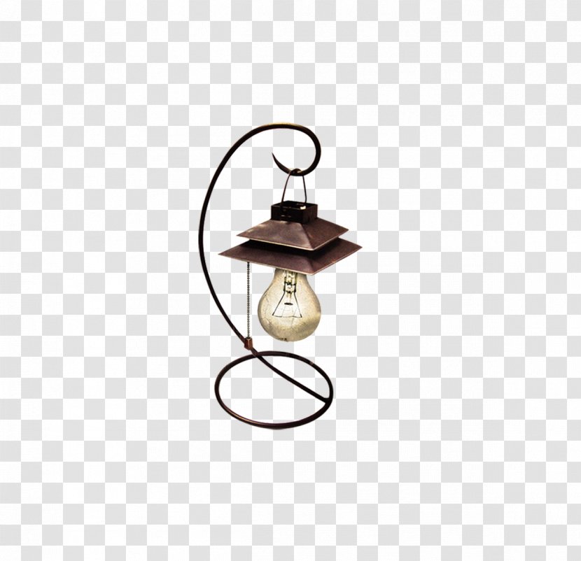 Incandescent Light Bulb Lantern Oil Lamp - Electrical Engineering - Table Transparent PNG