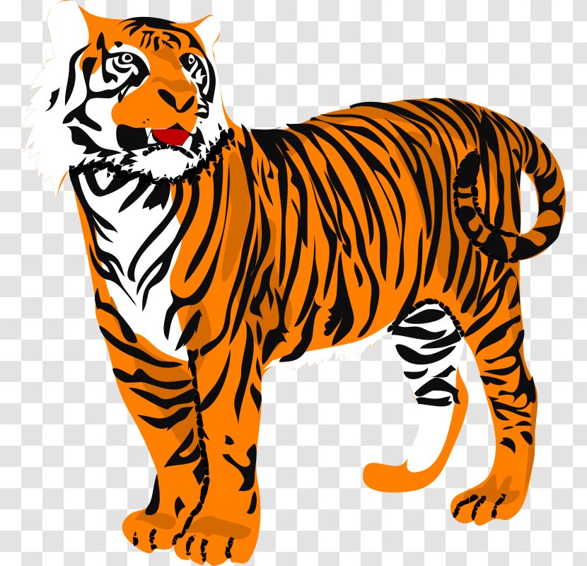 Tiger Free Content Clip Art - Wildlife - Vector Transparent PNG