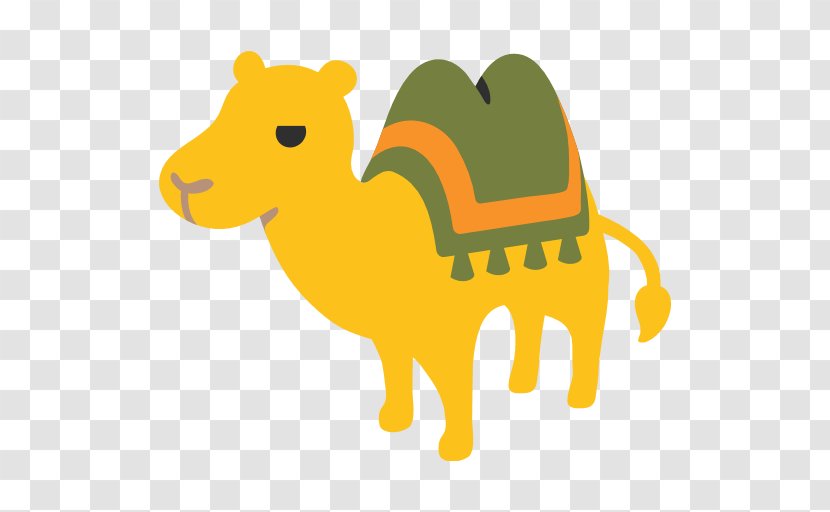 Emoji Bactrian Camel Dromedary Hover Over Meaning - Yellow - Tanabata Vector Transparent PNG