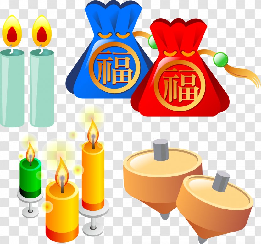 Adobe Illustrator Clip Art - Candle - Spring Each Child Vector Material Transparent PNG