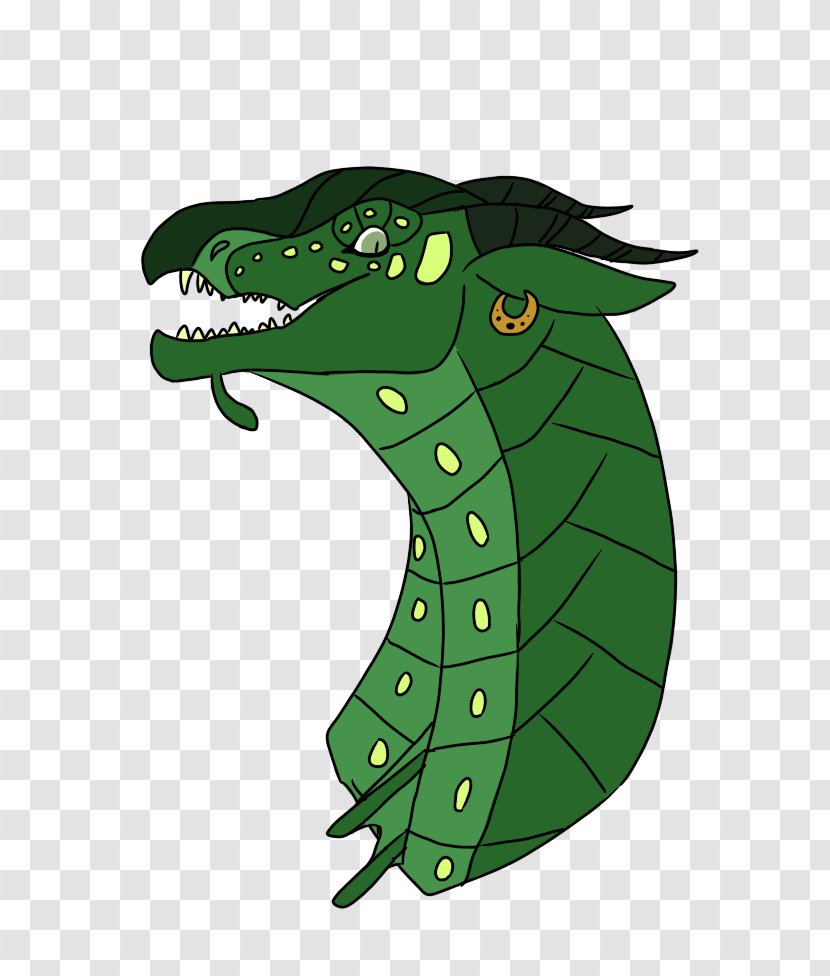 Leaf Reptile Dragon Cartoon - Green Transparent PNG