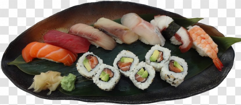 Sushi Japanese Cuisine Sashimi California Roll Gimbap Transparent PNG