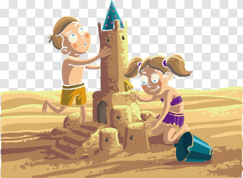 Sand Beach Castle - Play - Vector Material Transparent PNG