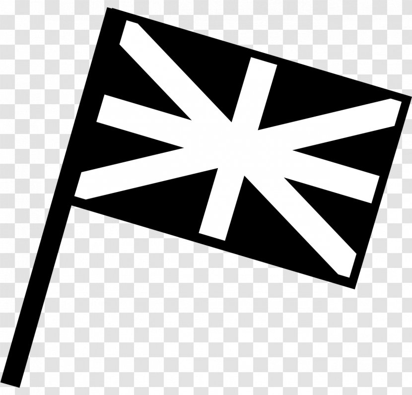 England Flag Of The United Kingdom Great Britain White Clip Art - Black And Transparent PNG
