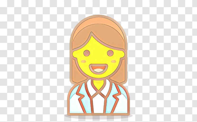 Cartoon Head Yellow Finger Smile - Fictional Character Transparent PNG
