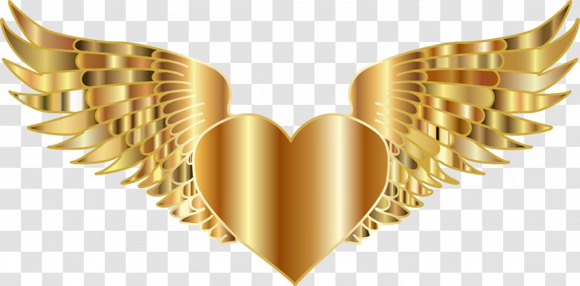 Heart Gold Clip Art - Silhouette Transparent PNG