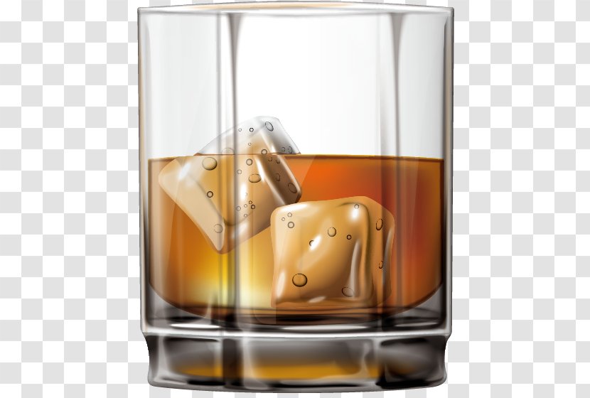 Single Malt Whisky Distilled Beverage Cognac Scotch - Barware - Vector Hand-painted Wine Glasses Transparent PNG