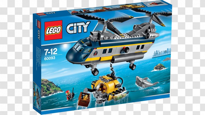 Lego City LEGO 60093 Deep Sea Helicopter - Minifigure Transparent PNG