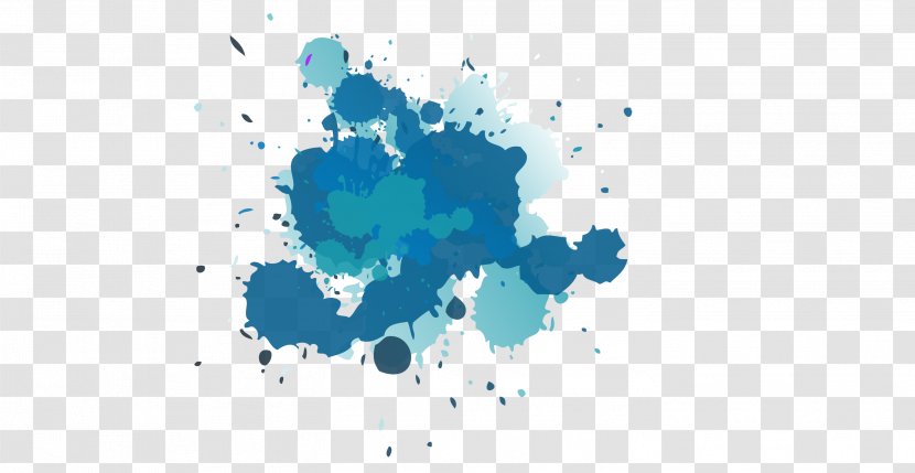 Watercolor Painting Blue - Paint Transparent PNG