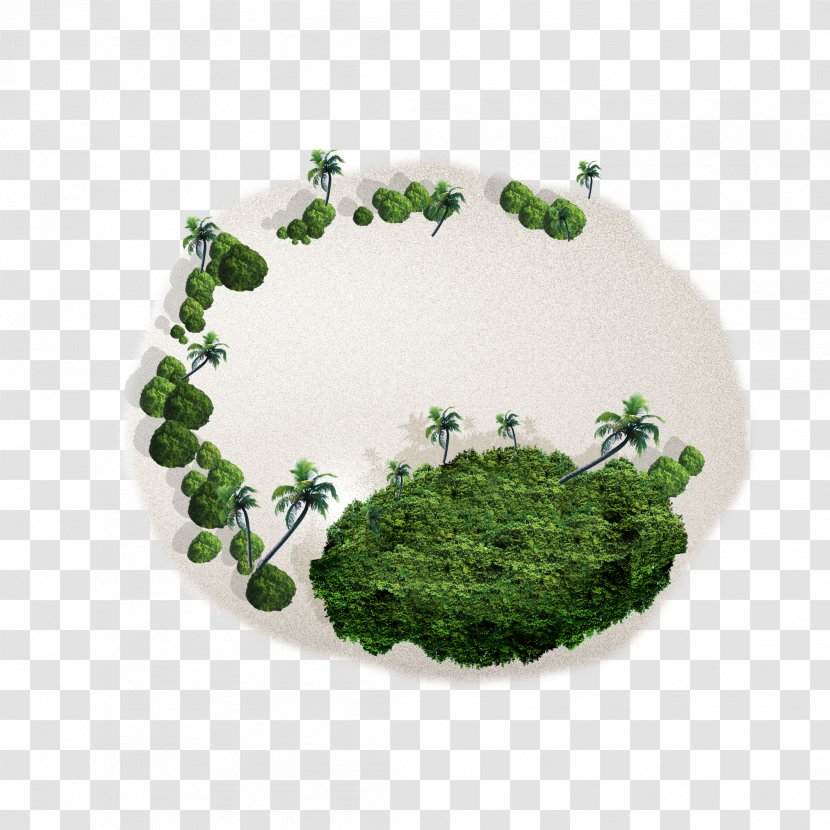 Poster Tourism - Green - Summer Island Transparent PNG