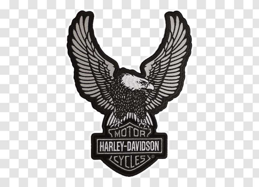 Harley-Davidson Bar & Shield Patch Large Upwing Eagle EMB328394 Motorcycle Embroidered - Bird Transparent PNG