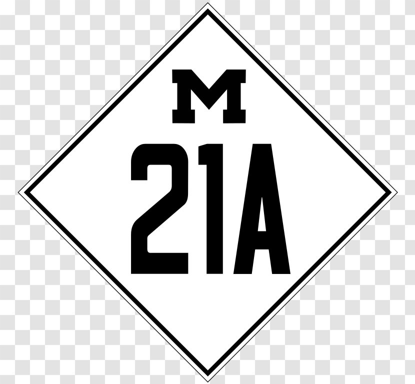 M-211 Michigan State Trunkline Highway System Interstate 210 And Route US - Logo - Us Numbered Highways Transparent PNG