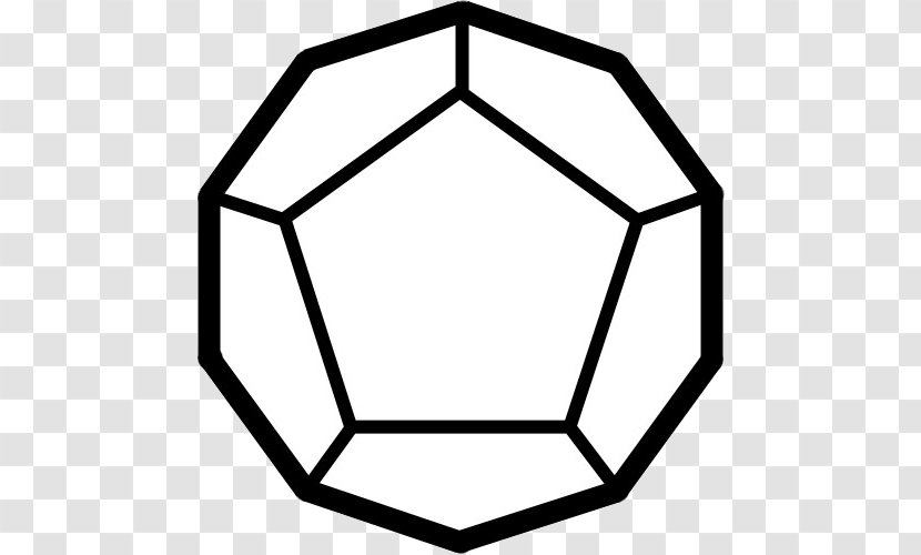 Regular Dodecahedron Pentagon Stellation Polygon - Line Art Transparent PNG
