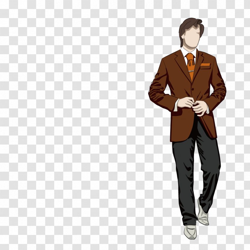 Fashion Design Man Model - Suit - A Wearing Transparent PNG