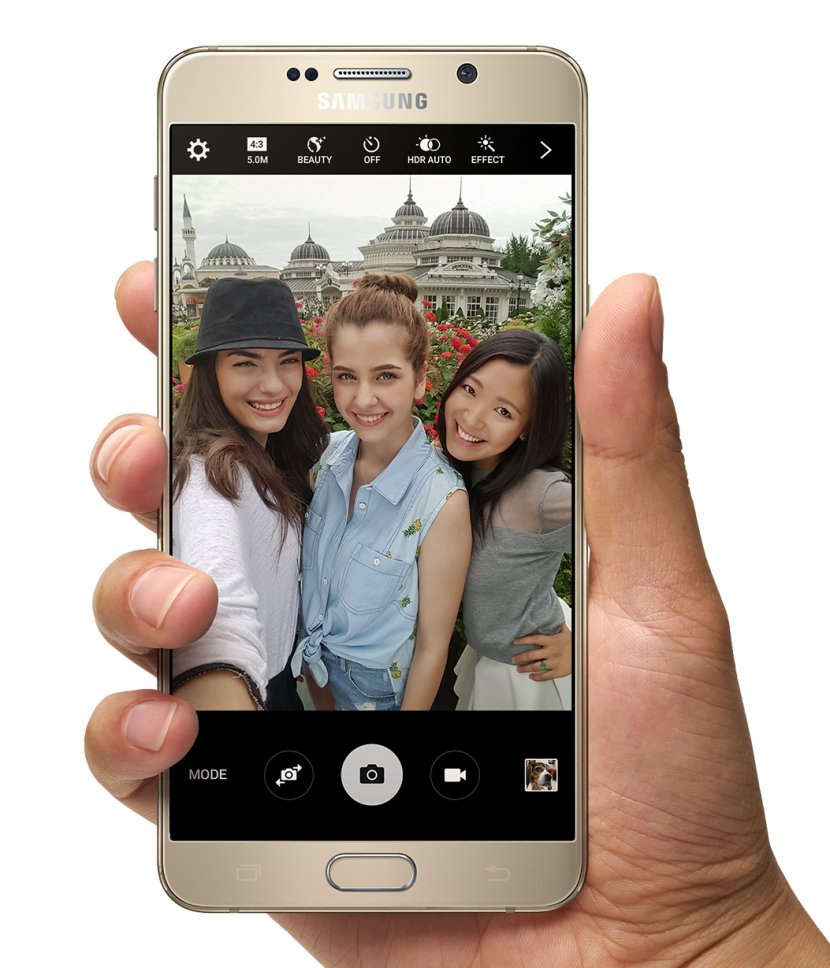 Samsung Galaxy Note 5 Camera Android Image Stabilization - Smartphone - Selfie Transparent PNG